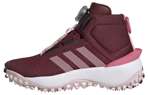 Adidas Fortatrail Shoes Kids Boa, Sneaker Unisex - Bambini E Ragazzi, Shadow Red Wonder Orchid Clear Pink, 33 Eu