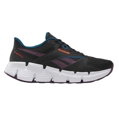 Reebok Zig Dynamica 5, Sneaker Donna, Black/White/Digital Coral, 40.5 Eu