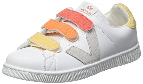 Victoria Tenis Tiras Vegana/Rizo, Scarpe Da Ginnastica Unisex-Adulto, Naranja, 36 Eu