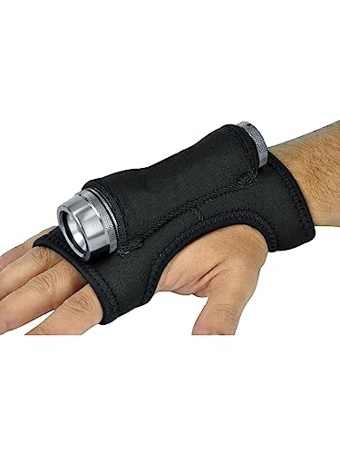 Best Divers Porta Torcia Neoprene, Guantino Unisex Adulto, Nero,