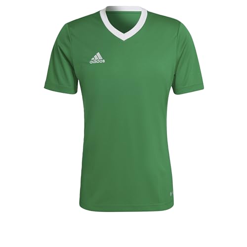 Adidas Entrada 22 Short Sleeve Jersey, T-Shirt Uomo, Team Green/White, Xl
