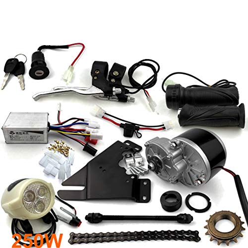 L-Faster 24V 250W Bici Elettrica Kit Di Conversione E-Bike Kit Elettrico Scooter Bicicletta Gng Motore Elettrico (Side-Mounted)