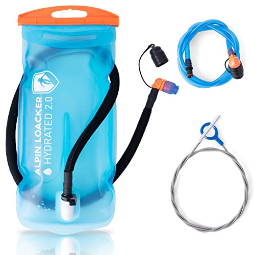 Alpin Loacker Bolla D'Acqua Per Esterni Con Tubo Per Bere Per Sport E Attività All'Aperto, Super Leggera E Sacchetto Per Bere Per Escursioni, Sistema