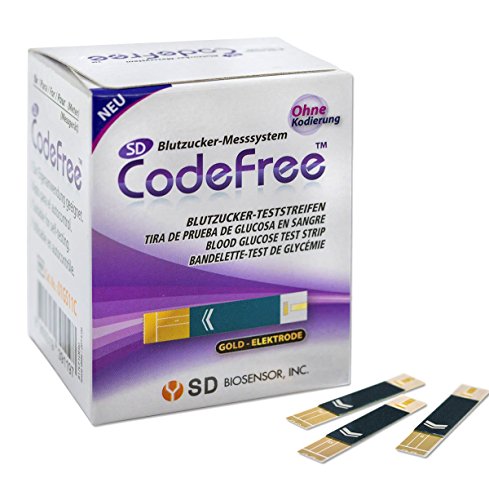 Sd Biosensor 50/100 Strisce Per La Misurazione Del Glucosio, Linea: Codefree, Misurazione Di Glucosio Nel Sangue/Test Di Controllo/Strisce Di Test Di 
