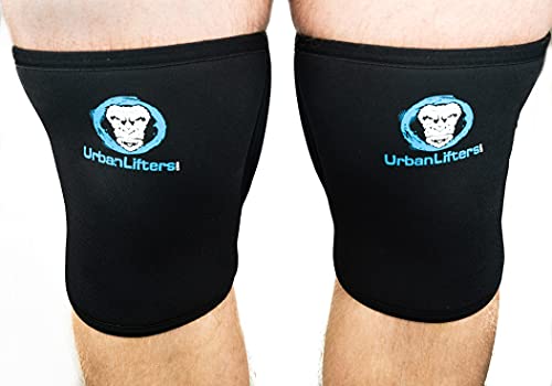 Urban Lifters Ginocchiere (Coppia) 7Mm Knee Sleeves Ottimo Supporto, Calore, Compressione E Miglioramento Delle Prestazioni Per Squats, Wod'S, Weightl