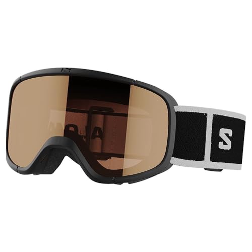 Salomon Lumi Access, Occhiali Sci Snowboard Bambini: Calzata E Comfort Adatti Ai Bambini, Più Comfort Per Gli Occhi, E Durabilità, Nero, Senza Taglia
