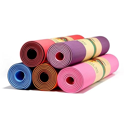 Tappetino Da Yoga Fitness Palestra Pilates In Tpe Antiscivolo Imbottito 183X61Cm