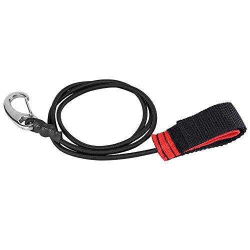 Tbest Kayak Paddle Leash, Canoa Kayak Paddle Leash Elastico Kayak Canoa Sicurezza String Canna Da Pesca Pole Guinzaglio Cordino Cordino Con Moschetton