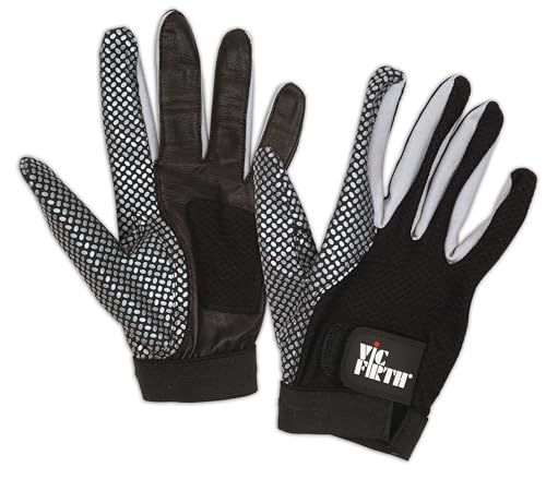 Vic Firth - Guanti Per Batteria - Presa Migliorata E Palmo Ventilato - Taglia S