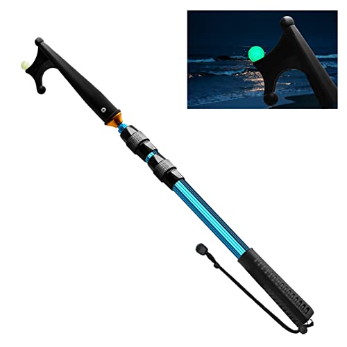 Komclub Gancio Per Barca Telescopico, Asta Telescopica Per Attracco, Resistente Alla Ruggine Con Ganci Per Barca Con Perline Luminose Accessori Antisc