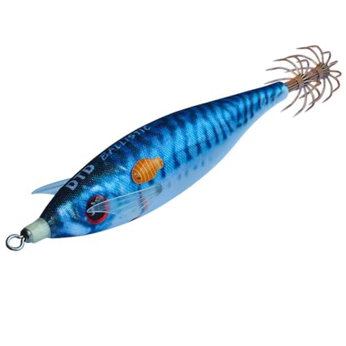 Dtd Esca Tonanara Per Cefalopodi - Gamberetto Luminoso Di Notte E Adatto Per La Pesca Di Polpo, Seppia, Calamari Ballistic Real Fish 3.0 Mackerel