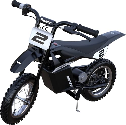 Razor Mx125 Dirt Rocket Con Decalcomanie - Per Bambini Dai 5 Anni In Su, Interruttore Alta/Bassa Velocità, Fino A 8 Mph In Modalità Alta Velocità E 5