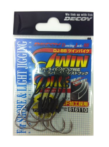 Decoy Dj-88 Twin Pike Assist Hooks Size 1/0 (6110) 4989540816110