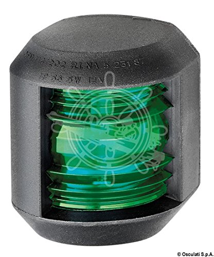 Osculati Fanale Utility 88 Verde/Nero