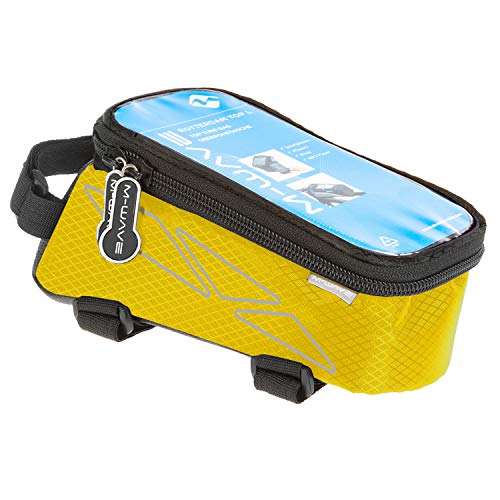 M-Wave Top Tube Bag For Smartphone, Yellow, Fixing With 3 Velcros