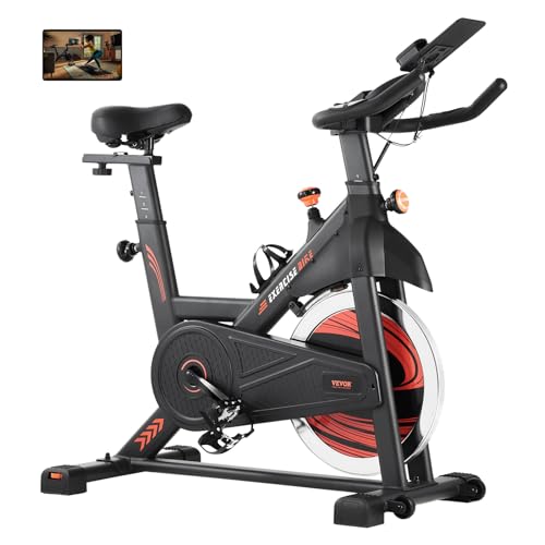 Vevor Cyclette Stazionaria Con Resistenza Magnetica Regolabile, Cuscino Del Sedile, Monitor Lcd E Volano Pesante, Cyclette Da Interno Per Cardio A Cas