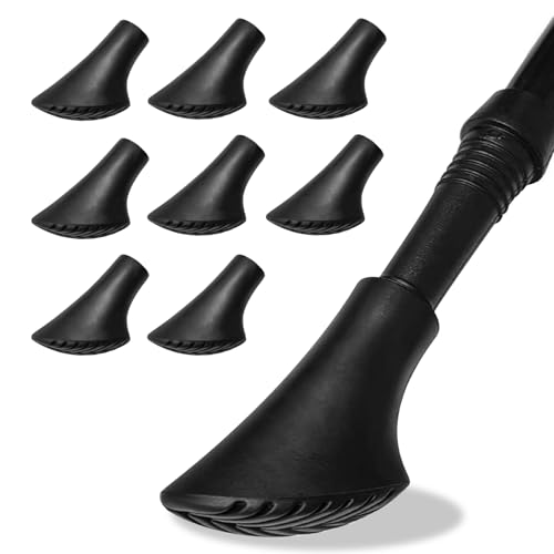 8 Pezzi Gommini Bastoncini Trekking,Gommini Per Bastoncini Walking Gommino Trekking Punte Ricambio,Tappi Bastoni Da Passeggio Per Diametro 11 Mm Basto