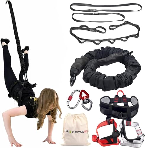 Prior Fitness Bungee Fitness Equipment Set,Banda Elastica Di Resistenza, Corda Da Ballo Anti-Gravità Per La Danza, La Casa, La Palestra, Per Migliorar