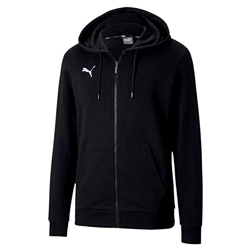 Puma Teamgoal 23 Casuals Hooded Jacket Felpa Con Cappuccio, Nero (Puma Black), L Uomo