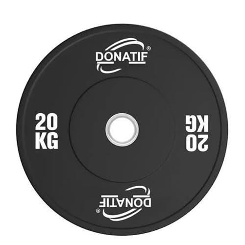 Donatif Dischi Palestra Per Bilanciere Olimpico 50 Mm, Dischi Palestra 20 Kg Bumper, Palestra E Home Gym, Dischi Pesi Palestra, Dischi 20 Kg Pesi Bila