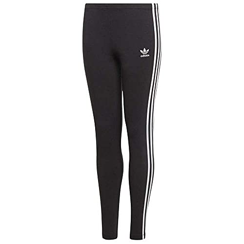 Adidas 3Stripes Legg, Pants Bambina, Black/White, 1415