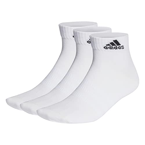 Adidas Thin And Light 3 Pairs Calzini, White/Black, Xs