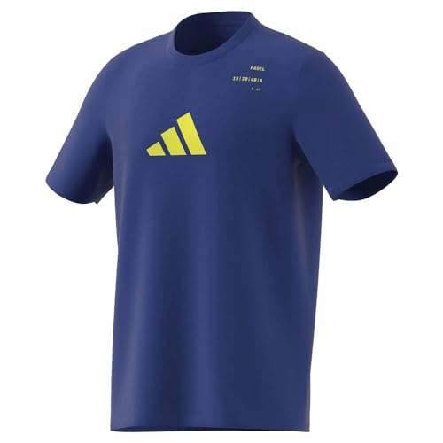 Adidas Uomo Aeroready Padel Category Graphic Tee, Team Royal Blue, M