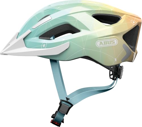 Abus Aduro 2.0 Casco Da Città - Casco Da Bici A Tutto Tondo In Design Sportivo - Adatto Al Traffico Cittadino - Per Uomini E Donne - Blu, Taglia M