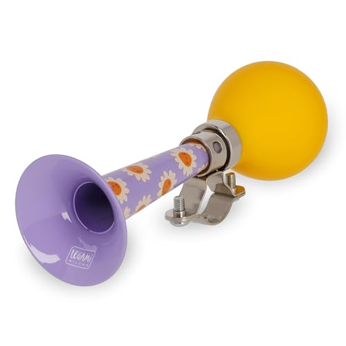 Legami - Campanello A Trombetta Per Bicicletta - Bike Horn, Clacson Per Bici, Trombetta Biciclette Bambini, Resistente, Tema Daisy