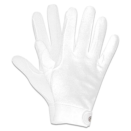 Waldhausen Guanti Da Equitazione Picot - M, Bianco