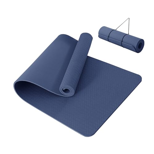Good Nite Tappetino Da Yoga Per Esercizi E Fitness, 10 Mm, Extra Spesso, Antiscivolo, Per Sport, Pilates, Palestra, Resistenza Per Pavimento, Tappetin