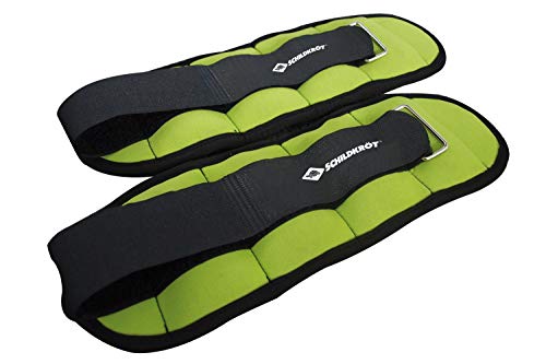 Schildkröt Fitness Pesi Per Caviglie E Polsi, 2 X 0,5 Kg, Verde, Nella Valigetta, 960201
