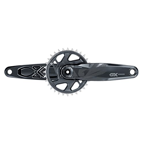 Sram Pédalier Vtt Pdl Gx Eagle Ftbk 4" Dub Dm 30D Xsync2 Lunar (Bb N.I.), Guarnitura Unisex Adulto, Nero, Taglia Unica
