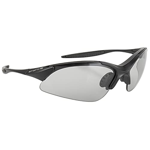 M-Wave Rayon Pc Ultra, Occhiali Da Sole Unisex Adulto, Nero Opaco, Taglia Unica