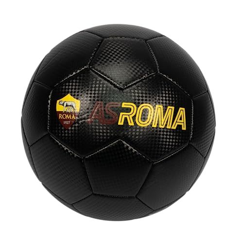 Pallone As Roma, Pattern Carbone Intrecciato, Size 5