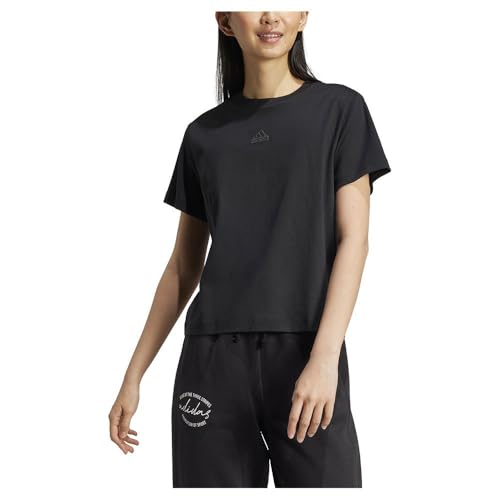 Adidas Donna Signature Graphic Print T-Shirt, Black, Xl
