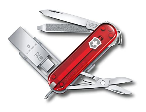 Victorinox, Victorinox@Work, Coltellino Svizzero, Originale, Multiuso, Campeggio, 8 Funzioni, Lama, Piccola, Lima Per Unghie