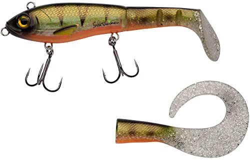 Abu Garcia Svartzonker Mchybride - Esca Di Tipo Swimbait Ibrido Corpo Duro E Paddle Morbido, Fornito Con Coda Di Ricambio