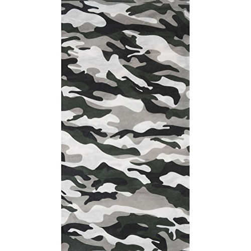 M-Wave Camouflage, Fascia Multiuso. Unisex-Adulto, Multicolore-Multicolore, 24 X 48 Cm