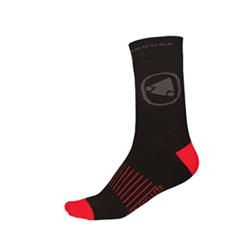 Endura Adult Unisex Thermolite Cycling Socks, Calzini Da Ciclismo, Black, S-M