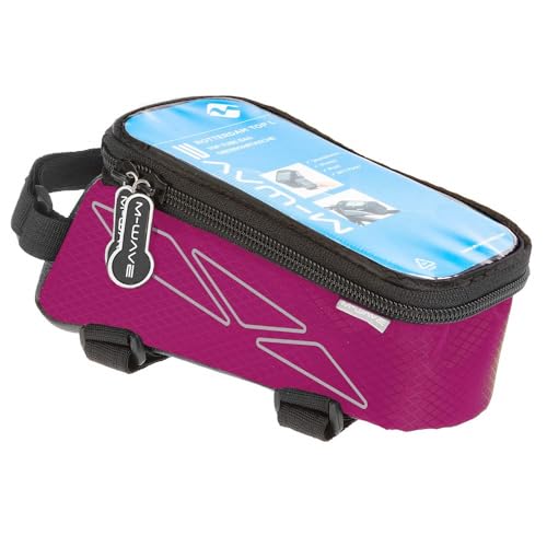 M-Wave Top Tube Bag For Smartphone, Pink, Fixing With 3 Velcros