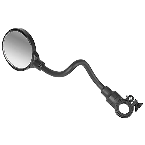 M-Wave Spy Flex Tf, Specchietto Per Bicicletta Unisex-Adulti, Nero, Ø 70 Mm