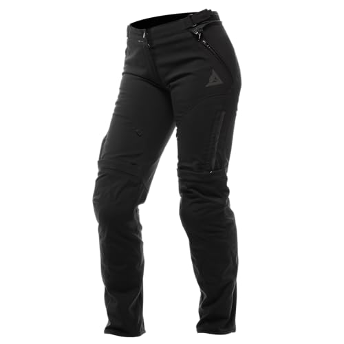 Dainese - Drake 2 Air Tex Pants Wmn, Pantaloni Moto In Tessuto, Elasticizzati, Con Protezioni, Woman, Nero/Nero, 50