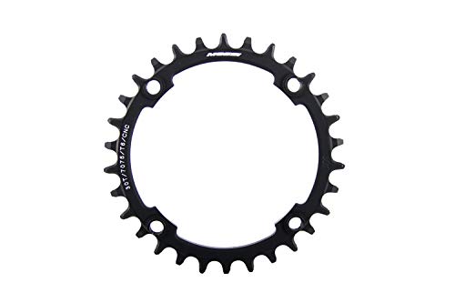 Massi Narrow Wide - Corona Per Bicicletta 34T, Colore: Nero