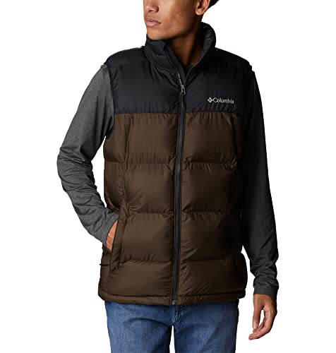 Columbia Pike Lake Vest, Piumino Smanicato Gilet Uomo, Cordovan/Black, S