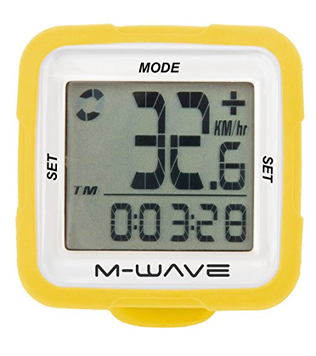 M-Wave Computer, Xiv Silicon, Silicon Case, 14 Functions, Yellow, W/Batteries, Blister