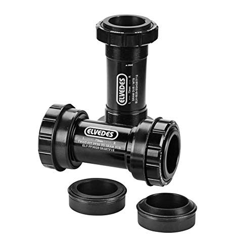 Elvedes - Alloggiamento Centrale Compatibile Sram Dub Bb30 + Pf30 Ciclo E-Bike Adulto, Unisex, Nero, Standard