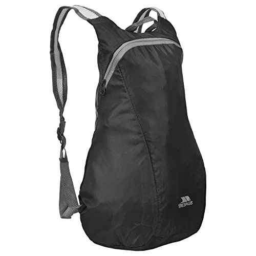 Trespass - Zaino Pieghevole Compatto E Pieghevole, 15 L, Colore: Nero