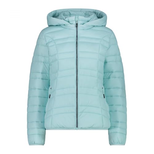 Cmp - Giacca Da Donna In Nylon Con Cappuccio Removibile, Acqua, 46