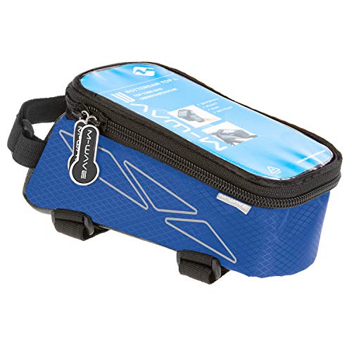 M-Wave Top Tube Bag For Smartphone, Blue, Fixing With 3 Velcros